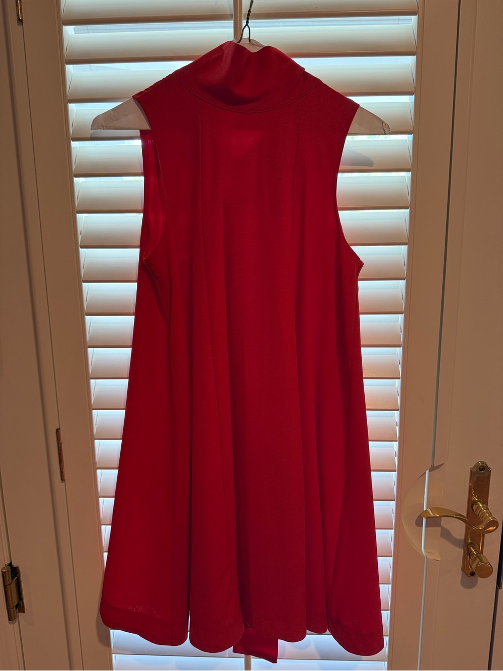 SHEIN Sleeveless Red Swing Mini Dress